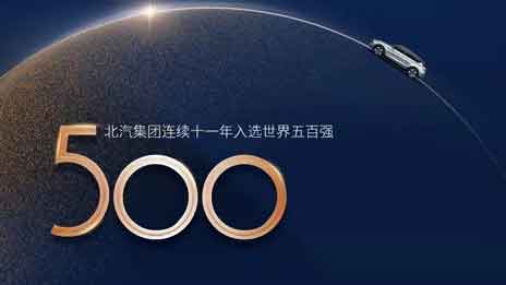 北汽集團連續11年入選世界500強，加速邁向競爭性增長